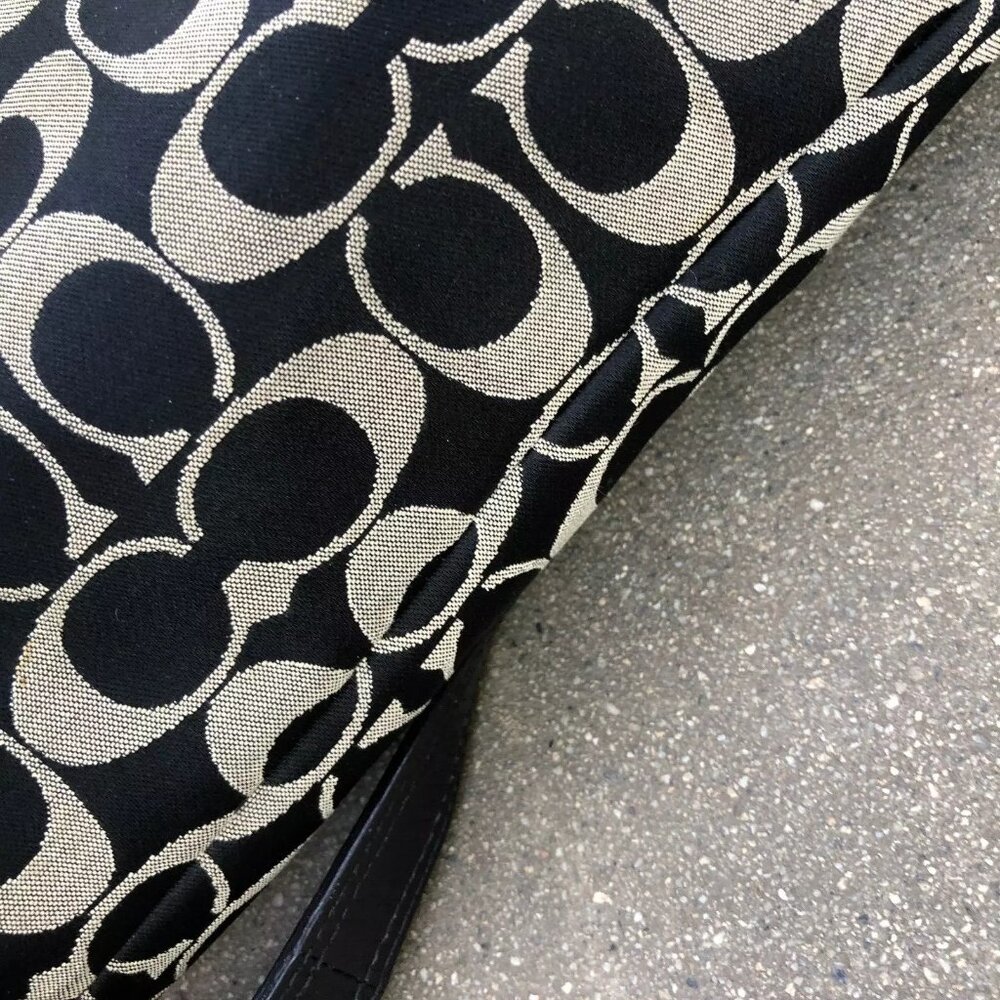 COACH Ashley Signature Purse Convertible Crossbody Shoulder Bag Monogram F17599 - Picture 8 of 11